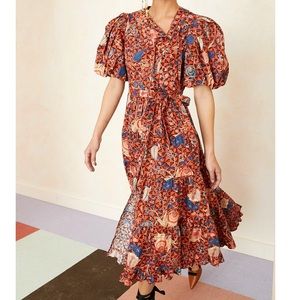 The Agathe Dress Ulla Johnson in Hibiscus